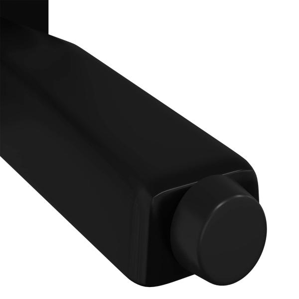 Standfüße 2 pcs Schwarz 40 x 40 x 100 mm Eisen