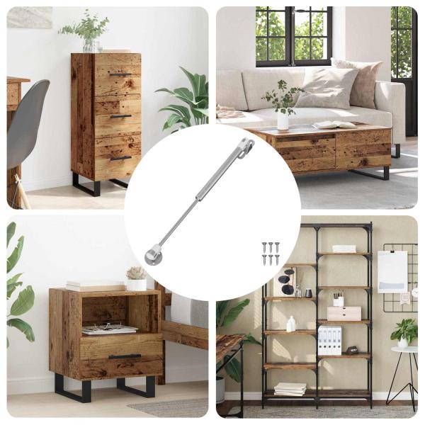 ARDEBO.de - Hydraulische Gasfeder 12 pcs Silber 280 x 17 x 16 mm