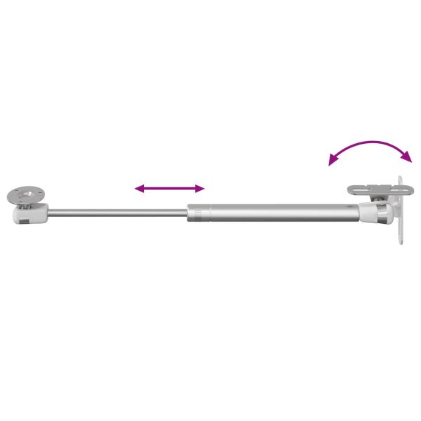 Hydraulische Gasfeder 12 pcs Silber 280 x 17 x 16 mm