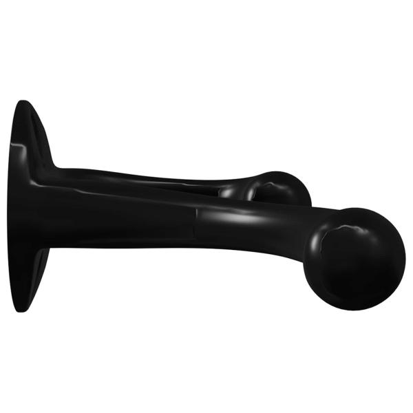 Kleiderhaken 12 pcs Schwarz 102 x 29 x 47mm Zinklegierung