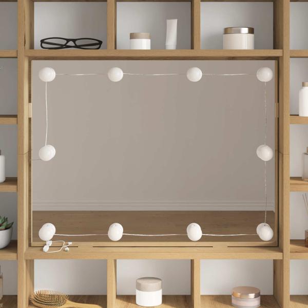 Spiegelleuchten 2 pcs Weiß 4,5 x 4,5 x 4,8 cm Kunststoff