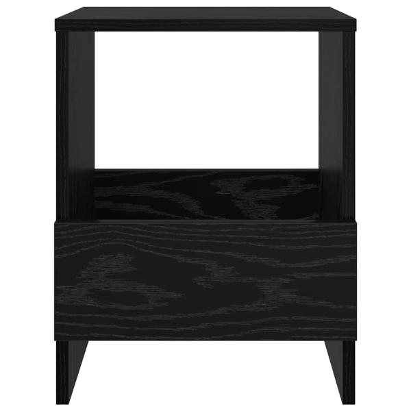 Magazinregal Schwarz Eichen-Optik 35 x 30 x 45 cm