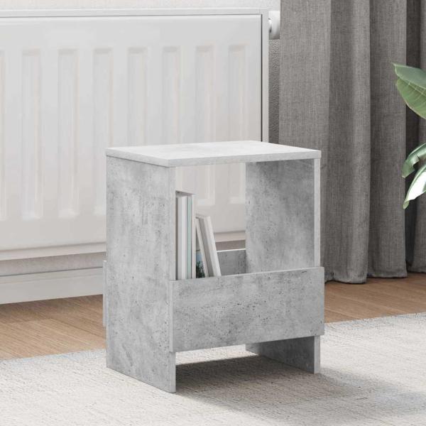 ARDEBO.de - Magazinregal Beton Grau 35 x 30 x 45 cm