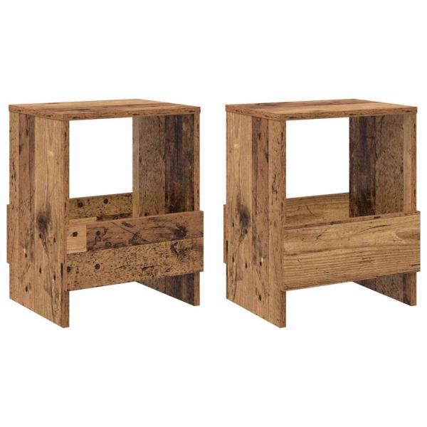 Magazinregal 2 pcs Altholz 35 x 30 x 45 cm