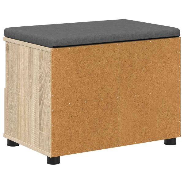 Flurbank mit Kissen mit Schubladen Sonoma-Eiche 60 x 38 x 46 cm