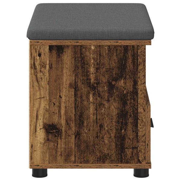 Flurbank Altholz 60 x 38 x 46 cm Spanplatte und Polsterstoff