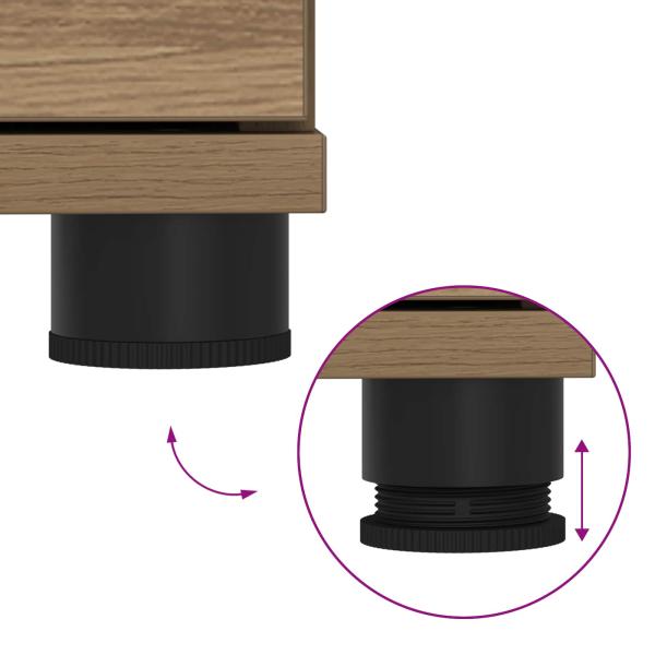 Flurbank mit Kissen mit Speicher Artisan-Eiche 60 x 38 x 46 cm