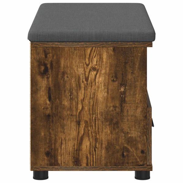 Flurbank mit Kissen Geräucherte Eiche 80 x 38 x 46 cm