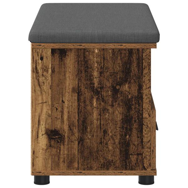 Flurbank Altholz 80 x 38 x 46 cm Spanplatte und Polsterstoff