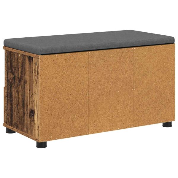 Flurbank Altholz 80 x 38 x 46 cm Spanplatte und Polsterstoff