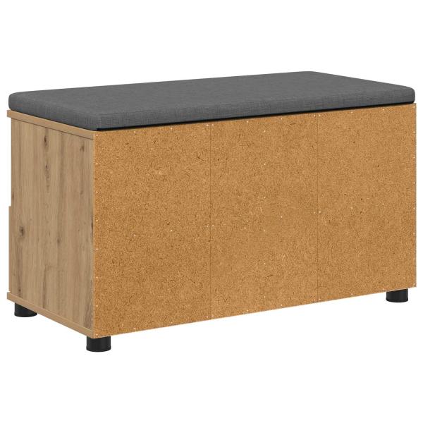 Flurbank mit Kissen mit Speicher Artisan-Eiche 80 x 38 x 46 cm