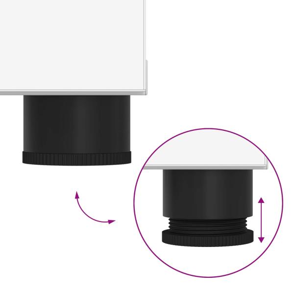 Flurbank mit Kissen mit Speicher mit Tür Weiß 60 x 38 x 46 cm