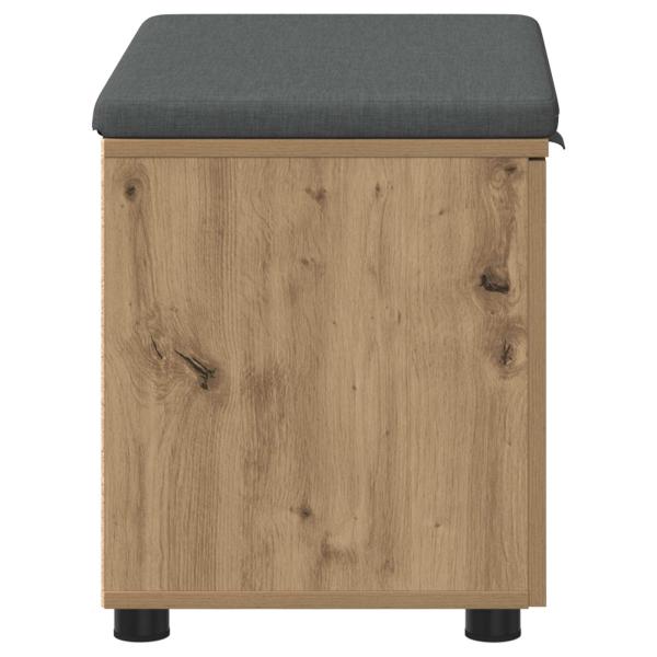 Flurbank mit Kissen mit Speicher Artisan-Eiche 60 x 38 x 46 cm