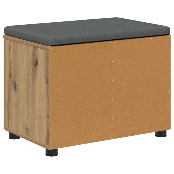 Flurbank mit Kissen mit Speicher Artisan-Eiche 60 x 38 x 46 cm