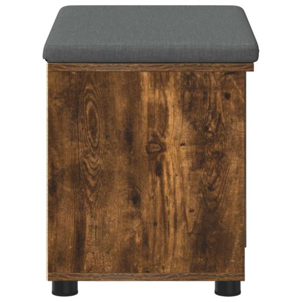 Flurbank mit Kissen Uni Geräucherte Eiche 60 x 38 x 46 cm