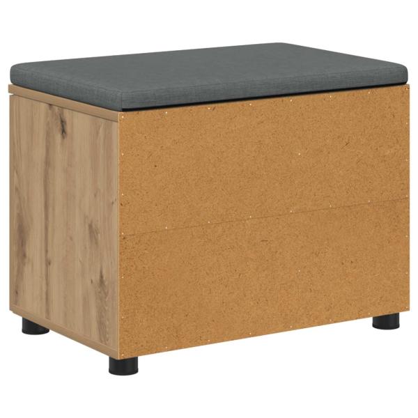 Flurbank mit Kissen Uni Artisan-Eiche 60 x 38 x 46 cm