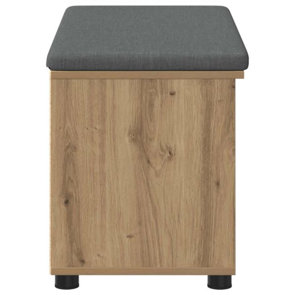Flurbank mit Kissen Uni Artisan-Eiche 80 x 38 x 46 cm
