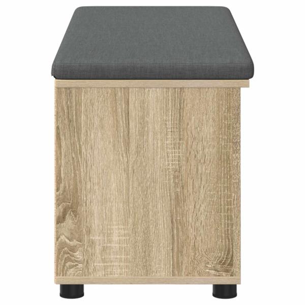 Flurbank mit Kissen Uni Sonoma-Eiche 100 x 38 x 46 cm