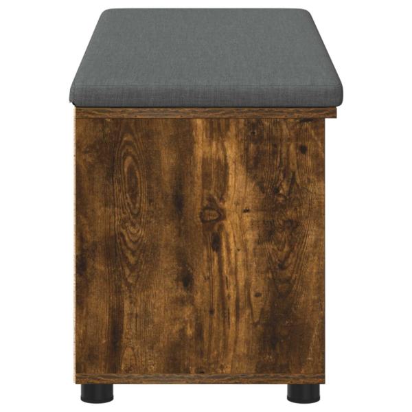 Flurbank mit Kissen Uni Geräucherte Eiche 100 x 38 x 46 cm