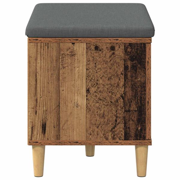 Flurbank mit Kissen mit Speicher Altholz 60 x 38 x 46 cm