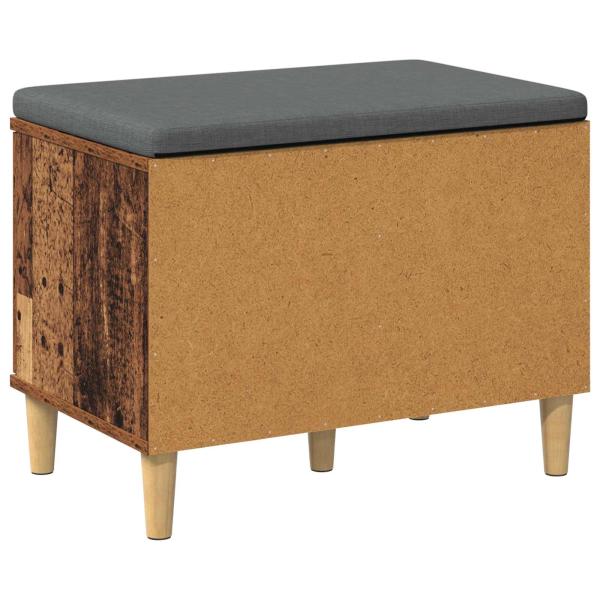 Flurbank mit Kissen mit Speicher Altholz 60 x 38 x 46 cm