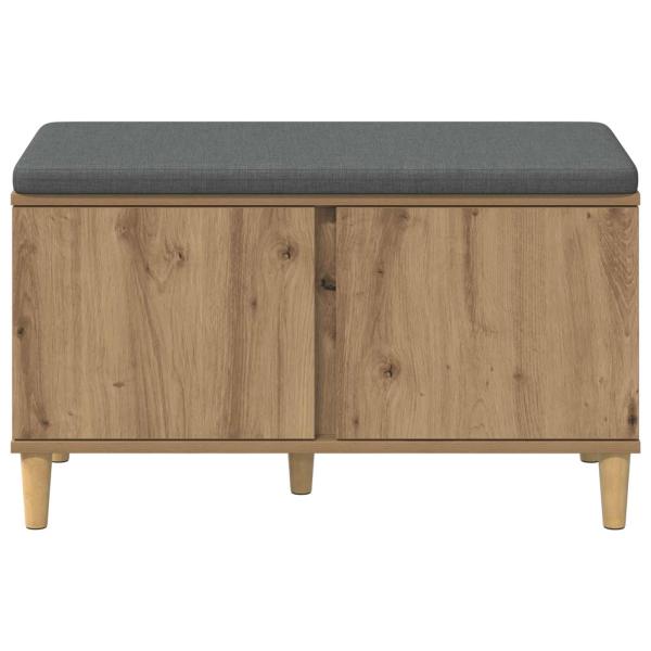 Flurbank mit Kissen mit Speicher Artisan-Eiche 60 x 38 x 46 cm