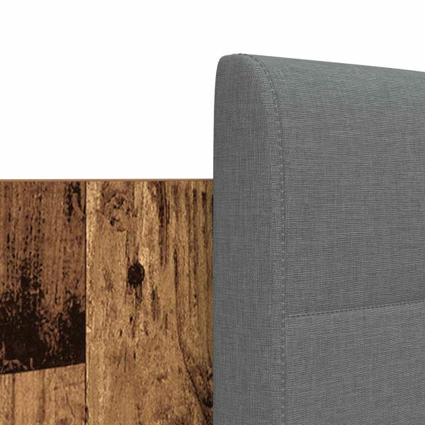 Bettgestell mit Kopfteil Altholz 160 x 200 cm Holzwerkstoff