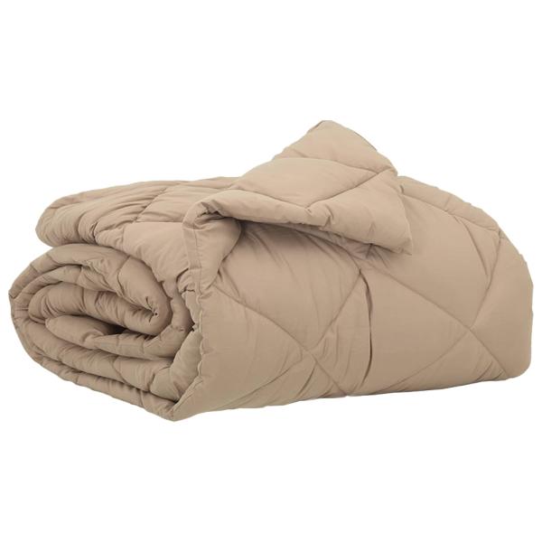 Sommerdecke Taupe 200 x 140 cm Mikrofaser