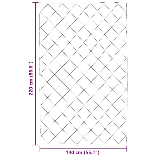 Sommerdecke 220 x 140 cm Sommer 200 gsm Schwarz