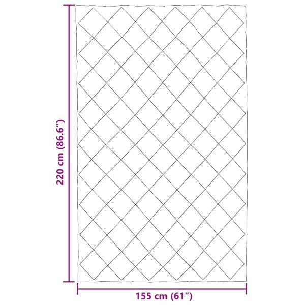 Ganzjahresbettdecke Grün und Anthrazit 220 x 155 cm Mikrofaser