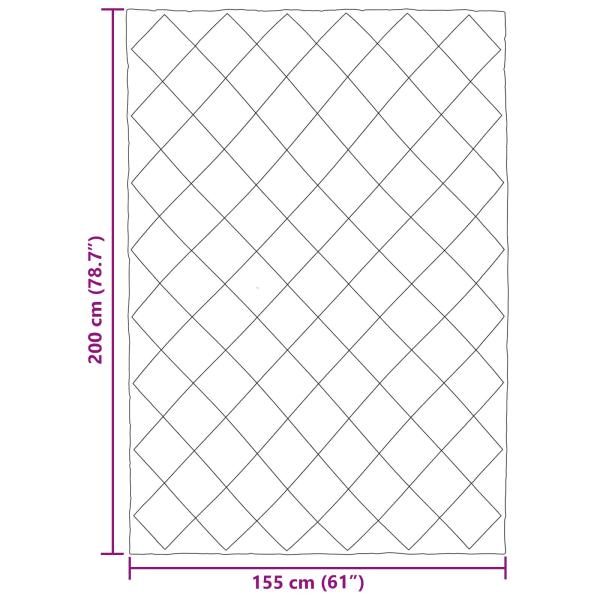 Ganzjahresbettdecke Schwarz 200 x 155 cm Mikrofaser