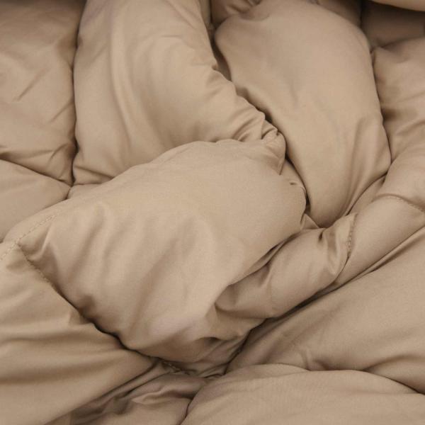 Ganzjahresbettdecke Schwarz und Taupe 200 x 140 cm Mikrofaser