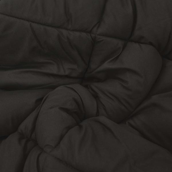 Ganzjahresbettdecke 135 x 220 cm 300 g/m² Schwarz und Taupe