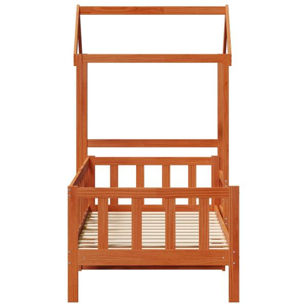 Tagesbett Set Wachsbraun Massives Kiefernholz