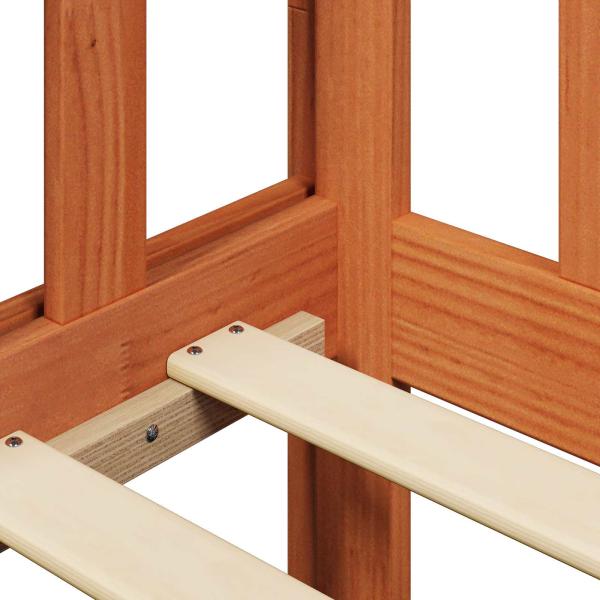 Tagesbett Set Wachsbraun Massives Kiefernholz