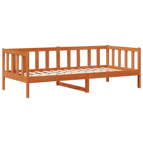 Tagesbett Set 2 Stk. Wachsbraun Massives Kiefernholz