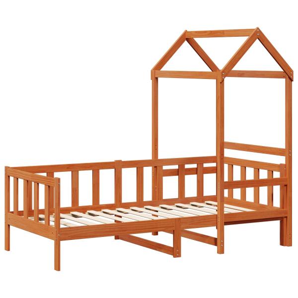 Tagesbett Set 2 Stk. Wachsbraun Massives Kiefernholz