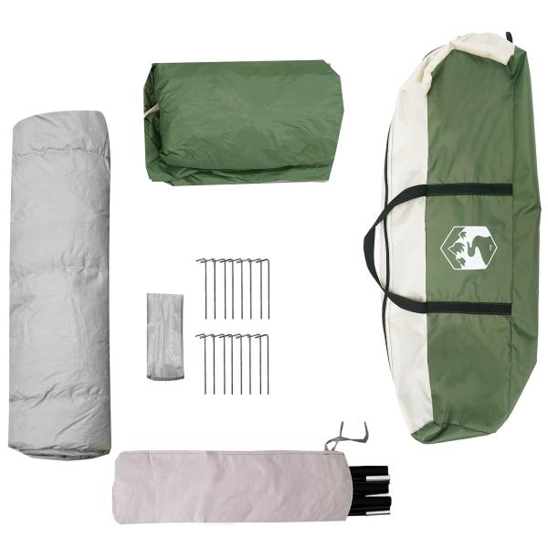 Sofort Zelt mit Speicher ALTA Grün 458 x 400 x 230 cm Stahl