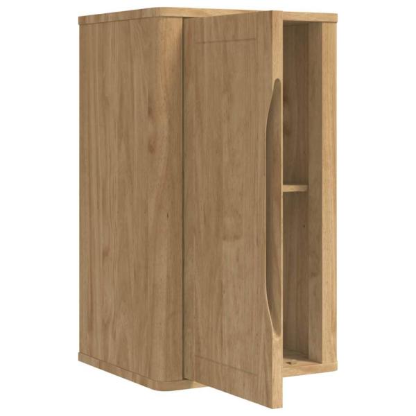 Badezimmer-Wandschrank mit Regal Wachsbraun 60 x 40 x 80 cm