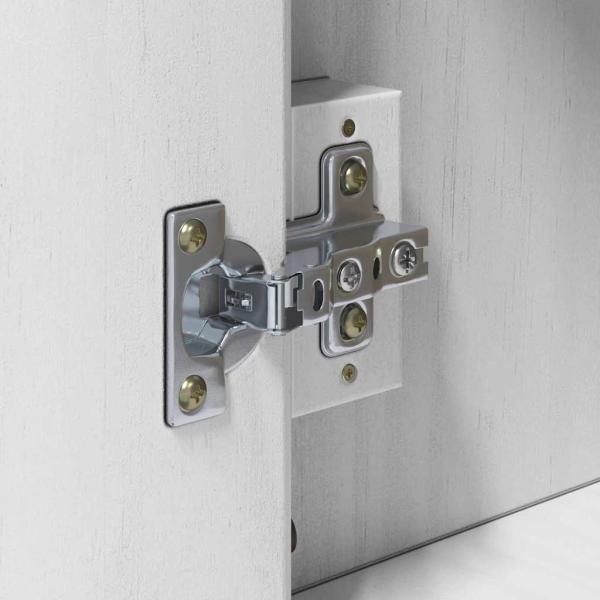 ARDEBO.de - Badezimmer-Wandschrank mit Regal mit Tür Weiß 60 x 40 x 80 cm