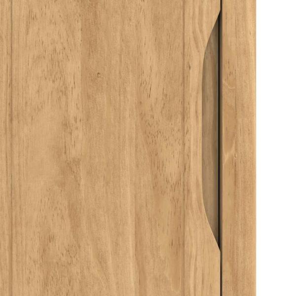 Badezimmerschrank mit Regal FLORO Wachsbraun 35 x 30 x 90 cm