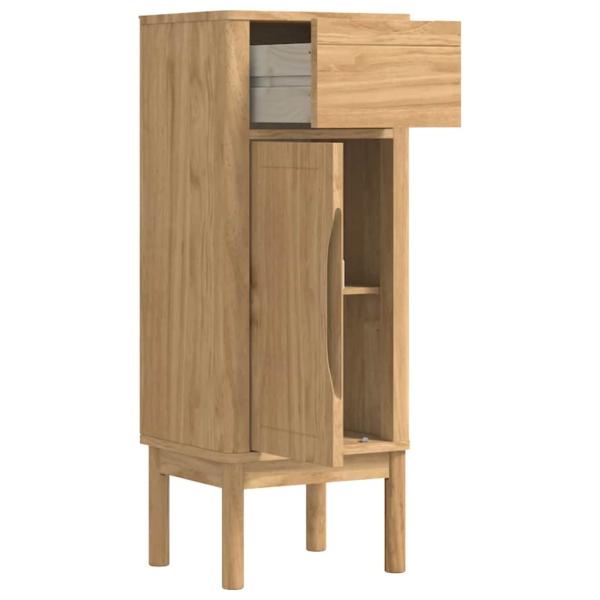 Badezimmerschrank mit Schubladen Wachsbraun 35 x 30 x 85 cm