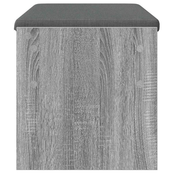 Flurbank mit Kissen Graues Sonoma 80 x 38 x 46 cm