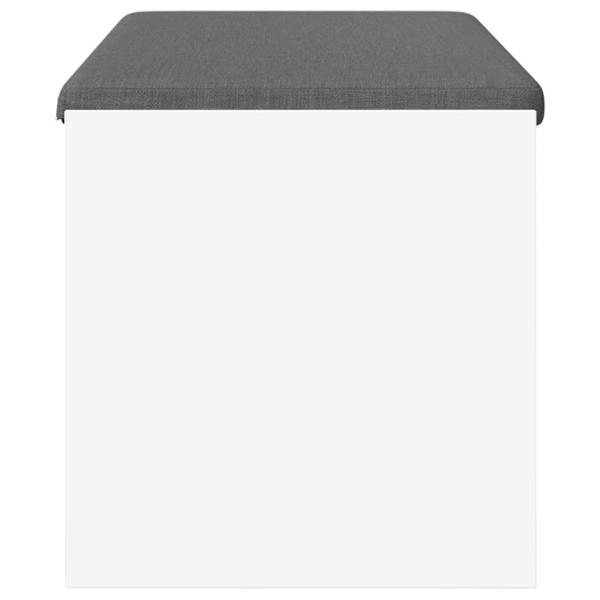 Flurbank mit Kissen Weiß 100 x 38 x 46 cm