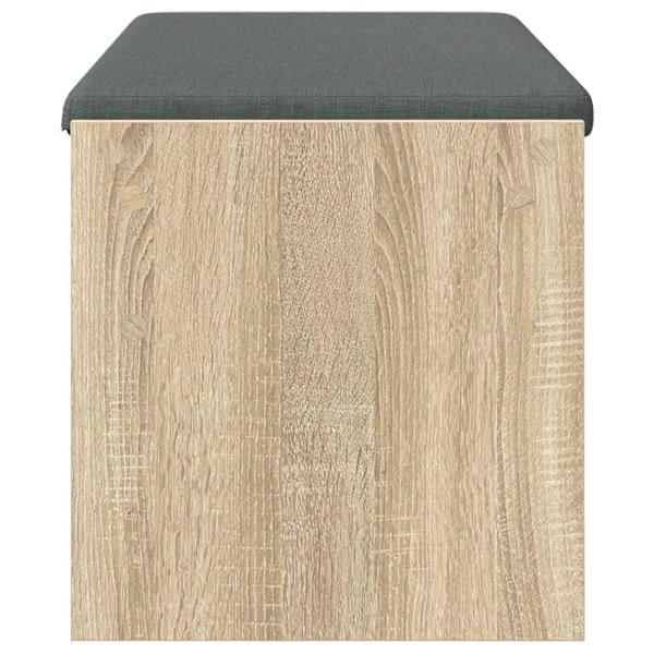 Flurbank mit Kissen Sonoma-Eiche 100 x 38 x 46 cm