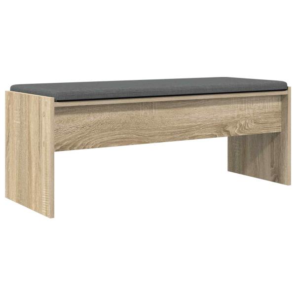 Flurbank mit Kissen Sonoma-Eiche 100 x 38 x 46 cm