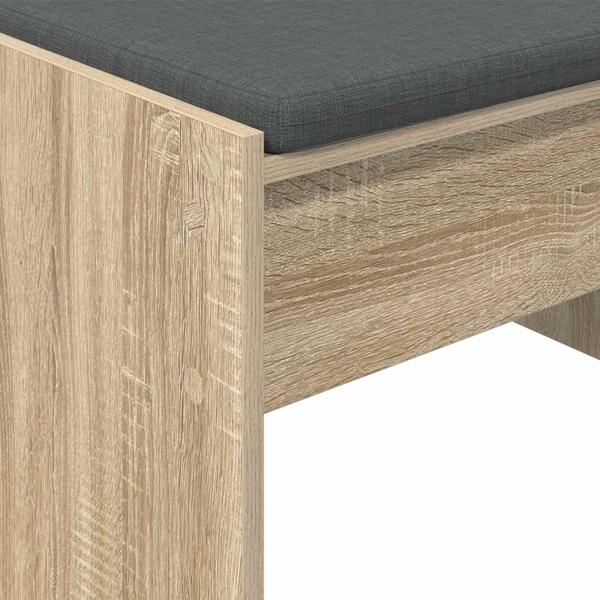 Flurbank mit Kissen Sonoma-Eiche 100 x 38 x 46 cm