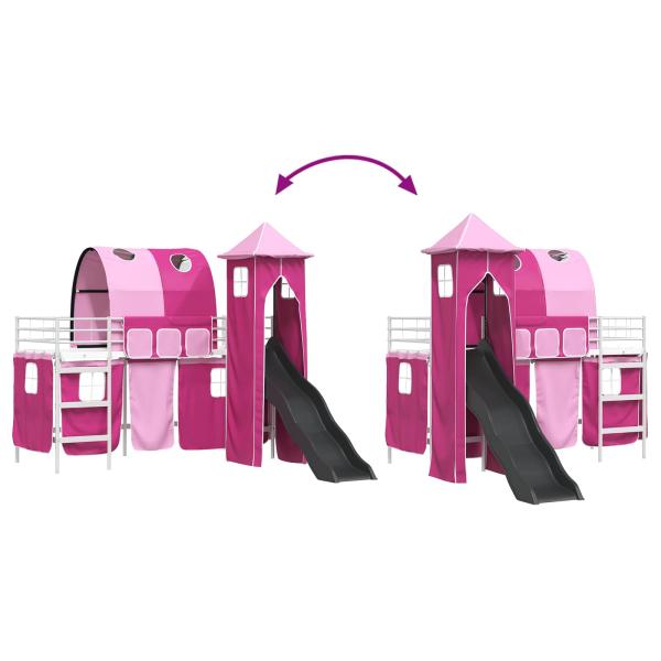 Weiß und Rosa 99,5 x 190 cm