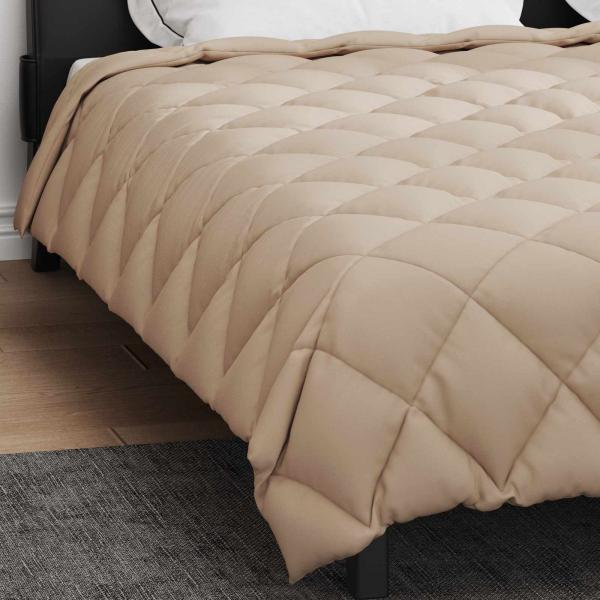 Winterbettdecke Taupe 200 x 200 cm Mikrofaser