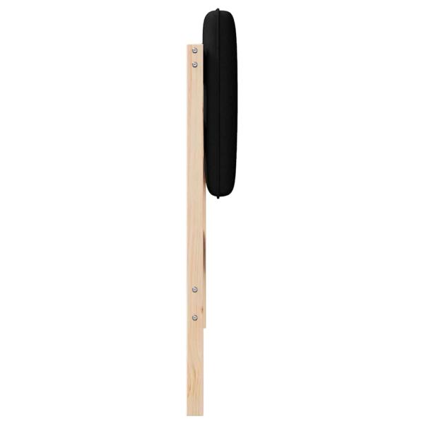 Gepolstertes Kopfteil mit Kopfteil Braun und Schwarz 80 cm